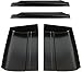 ALMULOO Slip-On Outer Rocker Panel & Cab Corners Kit Compatible with 1988-1998 Chevy Chevrolet GMC C/K 1500 2 Door Extended Cab Electrophoresis Steel 4-Piece Set (You Will get 2 Packages)