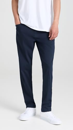 Faherty Men's Movement 5 Pocket Pants 32", Navy, Blue, 322