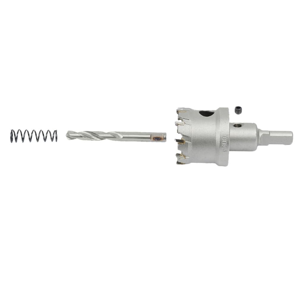 Sierra de corona TCT Sierra de corona de carburo de 12-200 mm Cortador de acero de tungsteno para acero inoxidable, metal, hierro, madera Kit de corte de metal, 100 mm