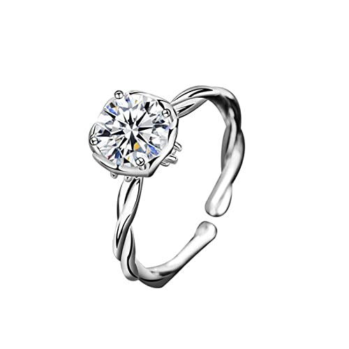 Bague moissanite argent : le cadeau d'anneau mariage fantaisie idéal