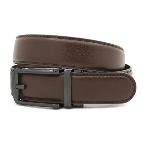Genuine Leather Alloy Automatic Buckle Business Casual Luxury Belt for Men3