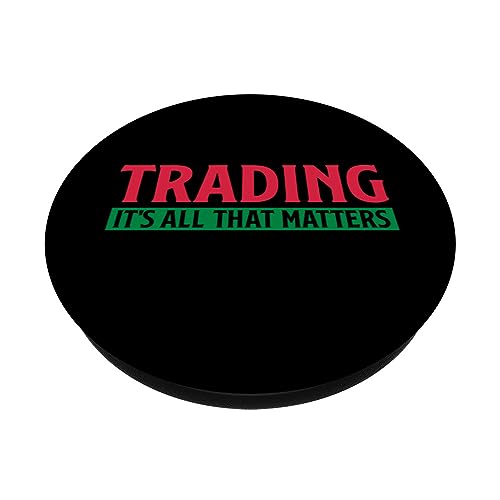 Trading That Matters Shares Stock Exchange Stock Trading PopSockets Swappable PopGrip, Black - Image 2
