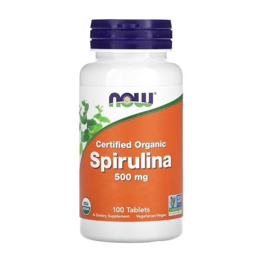 Spirulina Orgânica 500mg Now Foods 100 Tablets Importado