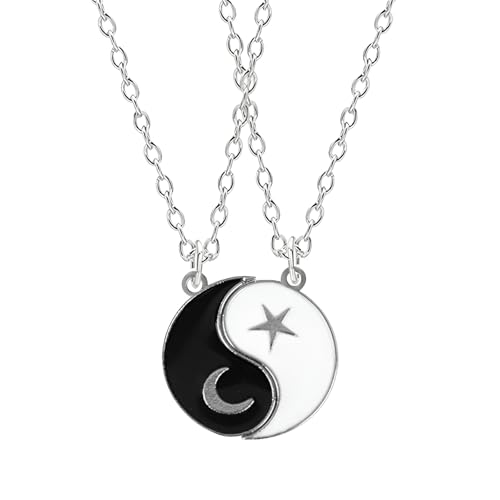 Collier Yin Yang argent 925 réglable au design prestigieux et finitions soignées
