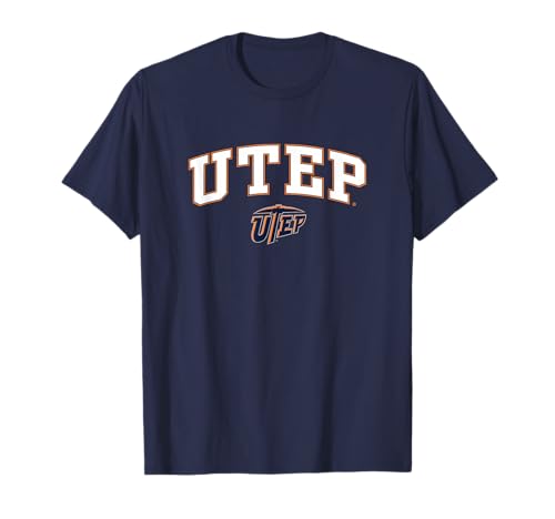 Elite Authentics Texas El Paso Miners Arch Over Navy Officially Licensed T-Shirt