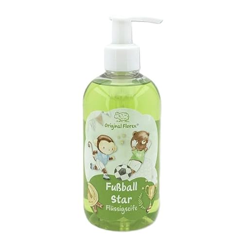 Fußball Star - Flüssigseife | mit biologischer Schafmilch | Original Florex | im Spender | Inhalt: 300 ml