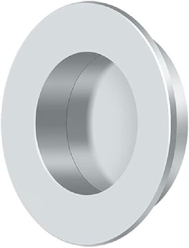 Deltana Fp178u26 - Tirador redondo para puerta corrediza y bolsillo (cromo pulido)