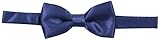 EachWell Solid Color Rayon Boys Kids Adjustable Bow tie Holiday Party Dress up Navy Blue
