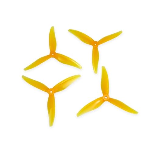 Hélice FPV 5 pouces jaune idéale pour filmer vos sessions de freeride