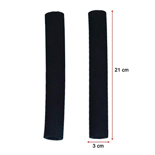 COPRIMANIGLIE 2 PEZZI NERO RIVESTIMENTO MANUBRIO PASSEGGINO UNIVERSALE