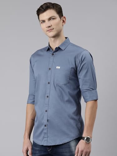 Image of Majestic Man Men Classic Slim Fit Pure Cotton Casual Shirt