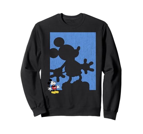 Sweat Mickey Mouse shadow style décontracté pour un look urbain et cosy au quotidien