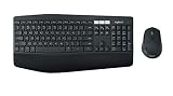 Logitech MK850 Combo Teclado y Mouse Multidispositivos, 2.4 GHz/Bluetooth, Estructura Curvada, Ratón Inalámbrico,12...