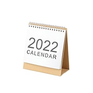 F Fityle 2022 Kalender Spoel Staande Maandelijkse Planner Draadgebonden Eenvoudig Ontwerp Dagelijks Schema Benodigdheden Engels Taal – 16.5×15.1cm