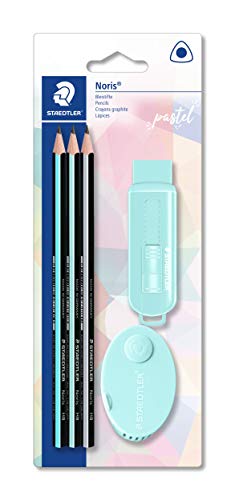 STAEDTLER Pastel Writing and Drawing Set with Pencils, Eraser and Double Sharpener, 61 SBK3 PA - Cosy Home Interiors STAEDTLER Pastel Writing and Drawing Set with Pencils, Eraser and Double Sharpener, 61 SBK3 PA - Image 4