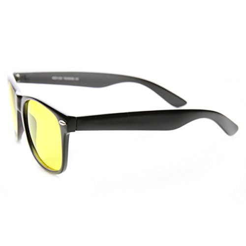 zeroUV Night-Driving Glare Reducing Yellow Tinted Lens Basic Horned Rim Glasses3