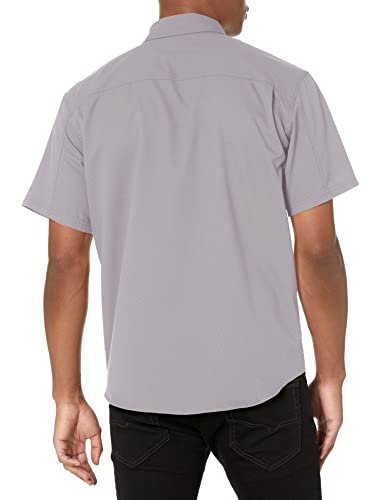 Image of HUK Men's Tide Point Kc Scott Original Artwork Short Sleeve Shirt, Fishing Button Down