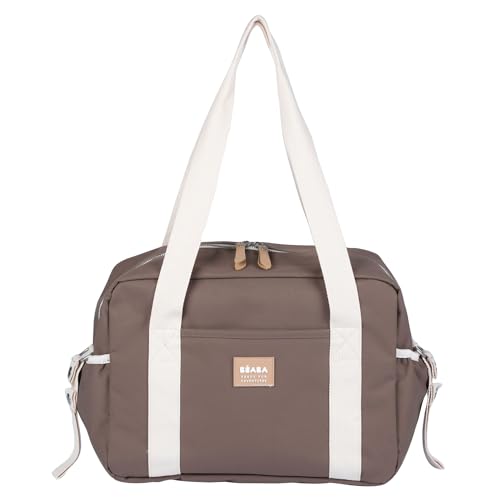 BÉABA, Sac à Langer pour Bébé, Multiples Compartiments, 10 poches, Glissière trolley-valises, Bandoulière, Pochette isotherme, Matelas à Langer,...