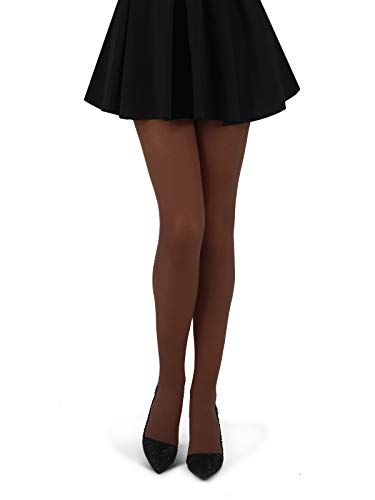 Preisvergleich Produktbild Di Ficchiano Damen Strumpfhose MARIA, chocolate, Gr. 2 (Small)
