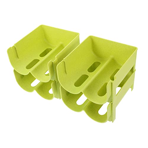 PRETYZOOM Unique Stacking Can Rack Organizer Wine Bottle Holder Fridge Soda Can Dispenser Pantry Storage Elegant Design