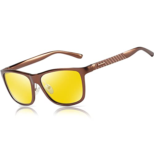 BIRCEN Night Vision Glasses for Driving: HD Anti Glare Metal Frame