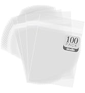 Golden State Art, Pack of 100, Acid-Free Crystal Clear Sleeves Storage Bags for 6X8 Art Prints, P...
