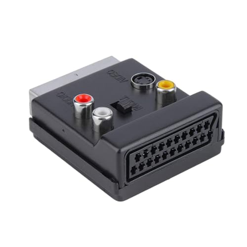 TopHomer Adaptateur péritel, entrée/sortie péritel commutable mâle vers 3 RCA femelle et...