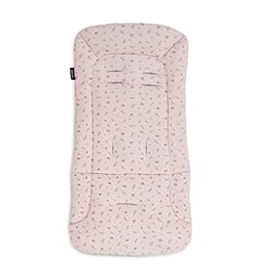 hauck Colchoneta para Silla de Paseo Universal - Funda Carrito Bebe y Remolques de Bicicleta para Niños, Algodón, Transpirable, Suave, Fácil de Fijar, Verano e Invierno - Flores Rosa