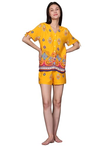 Image of B STORIES Women's Cotton Pyjama Set | Comfort and Relexed Nightsuit for Ladies