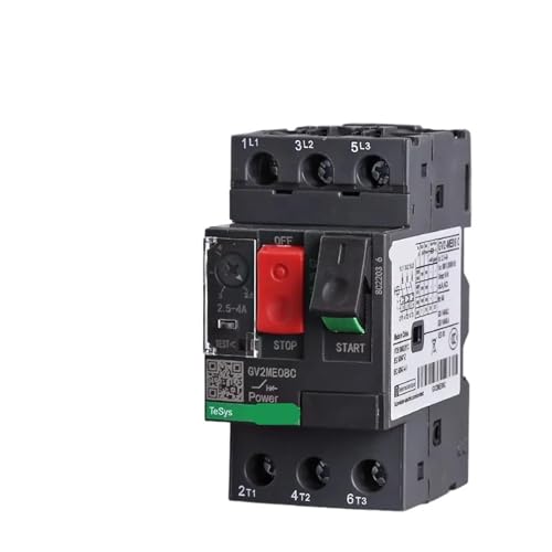 Disjoncteur moteur GV2ME06C protège contre surcharges démarrage thermique boîtier 1,6A