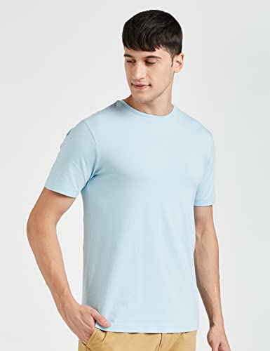 Image of Amazon Brand - Symbol Men's Solid Cotton T Shirt | Plain | Round Neck | Half Sleeve - Regular Fit | Combo Pack of 3 (Available in Plus Sizes)