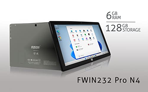 Fusion5 10" Windows 11 Fwin232 Pro N4120 Intel Quad-Core Ultra Slim Windows Tablet Pc - 6Gb Ram, 128Gb Storage, 1920X1200 Fhd Display, Usb 3.0, Micro Hdmi, 5Mp & 2Mp Cameras, Expandable M.2 Storage #TOP6