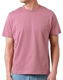 [エムアールユー] Tシャツ メンズ 半袖 無地 綿100 オーガニック コットン ティーシャツ ピンク L
