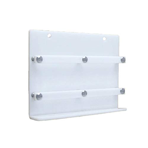 Image of STIMULUS Acrylic Double Wall Mobile Holder | Phone Holder for wall | Mobile Charging Stand Milky White (6x8 inch)