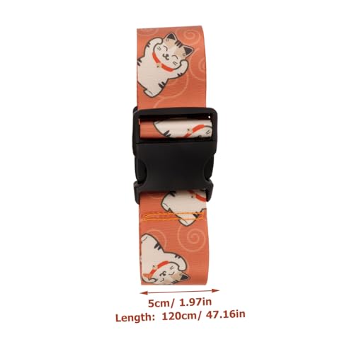 Sangle à bagages robuste motif chat en polypropylène réglable pour voyageur - 2