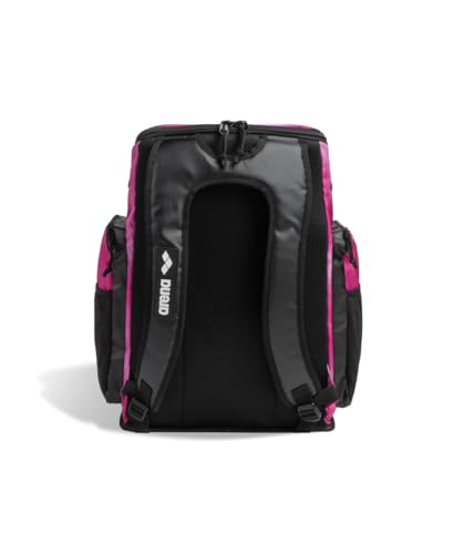 Image of ARENA Spiky III Backpack 45 Swimming Athlete Sports Gym Rucksack Large Training Gear Equipment Swim Bag for Men and Women, 45 Liters, Shocking Pink /Multi