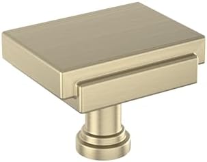 Signature Hardware 954046-1516 Gilderoy 1-5/16 Inch Rectangular Cabinet Knob - Golden Champagne