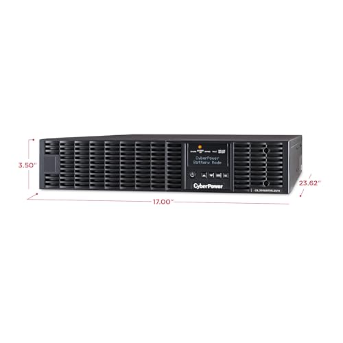 Image of CyberPower OL3000RTXL2UN 30A Smart App Online UPS Battery Backup and Surge Protector, 3000VA /2700W, 7 Outlets, 2U Rack /Tower, Pre-Installed RMCARD205, EBM Option, UL Certified