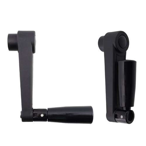 Image of 5-Inch Length Nylon Crank Handle Foldable Swivel Rocker Handle for Industrial Machine Tools or Other Equipments (Hole Diameter 12mm)