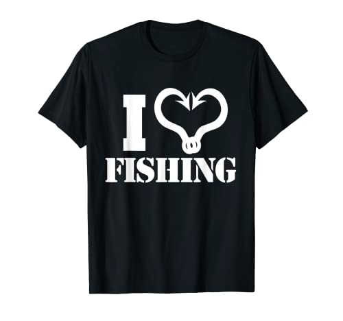 CAMISAS DE LOS AMANTES DE LA PESCA - CAMISETA I LOVE FISHING Camiseta