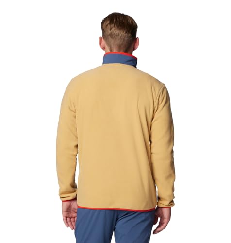 Columbia Men's Sequoia Grove Half Zip Fleece, Light Camel/Dark Mountain/Collegiate Navy/Spicy, X-Large - Image 2