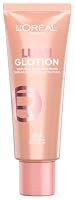 L'Oréal Paris Lumi Glotion, Multi-Use Flüssiger Highlighter für Gesicht und Körper, Natural Glow Make Up, mit feuchtigkeitsspendender Hautpflege [Glycerin & Sheabutter], Farbe 902 Light Glow, 1x40ml