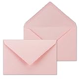  DIN C5 Sobres con Onda Interfaz//162 x 229 mm – 120 g/m²//Color Rosa//nassklebung//Marca de calidad: Gustav neuser, color rosa 50 Umschläge