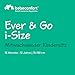 Bebeconfort Ever & Go i-Size, Mitwachsender Kindersitz 9-36 kg, 15 Mon. bis 12 J., 76-150 cm, Klappbarer Kinderautositz, Kompakt + Leicht (6 kg), 15 Kopfstützenpositionen, Full Black