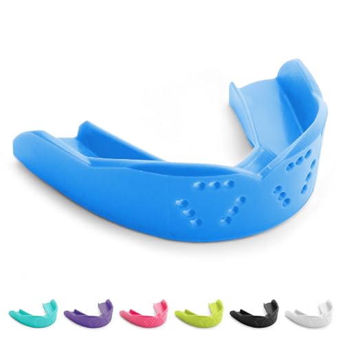 SISU 3D Youth Mouthguard, Electric Blue - Pre-Formed, Easy Fit