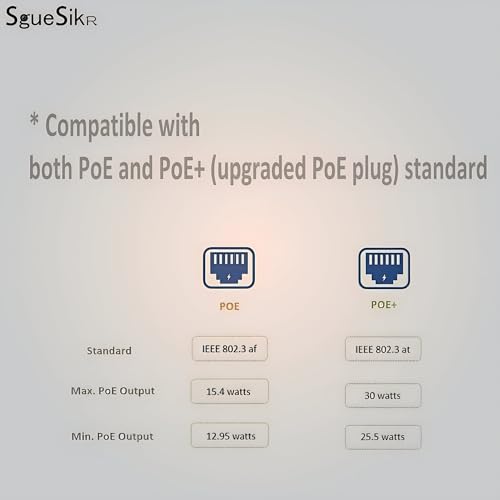Image of 4 Pair PoE Ethernet Splitter, RJ45 Cable Sharing Kits - Waterproof | 2-in-1 Cat5e & cat6 Combiner, Ethernet Extender up to 600ft for 8 Security IP Cameras NVR Surveillance System