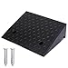 Produktbild Nisorpa Gummirampe Bordsteinrampe Gummi Schwerlastbereich Randstein Rampe Tragbar Schwellenrampe rutschfeste Auffahrrampen für Auffahrt, Stufen, Auto, Motorrad, 50x41x13.5cm