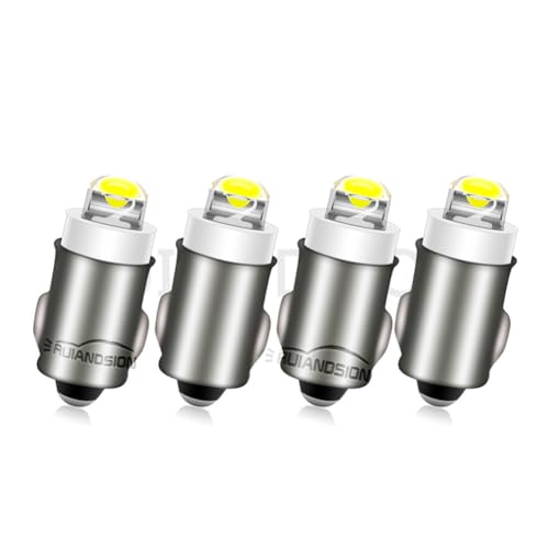 Ruiandsion BA7S Dashboard Light LED Bulbs 12V Warm White Instrument LED Light LED Interior Bulb Dashboard Indicator Panel Light, Non-polarity (Pack of 4)