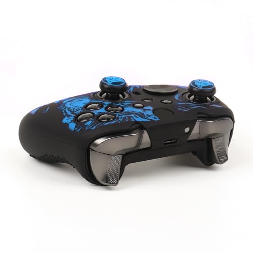 Image of Tiger Controller Skin Compatible with Xbox Elite Series 2 Core Wireless Controller, RALAN Protector Case, Customised Thumb Grips Cap