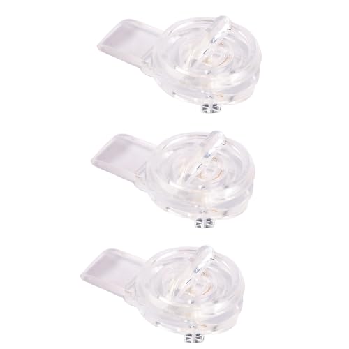 SEIWIEI 3 Pcs Plastic Lock Hasp Acrylic Mini Buckle Latch Clear Round Lock for Doors Jewelry Box Mini Cabinet